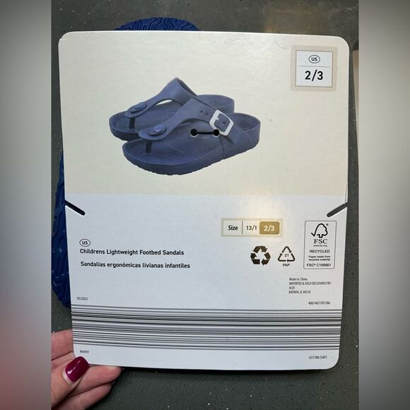 Lily & Dan Children's Blue Sandals - Picture 4 of 4